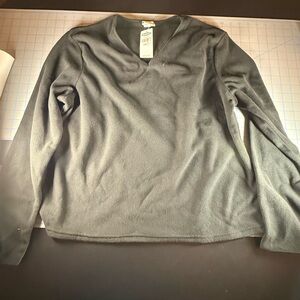 Old Navy Women’s Black Long Sleeve Top Fleece Sweatshirt Cozy Vintage NWT